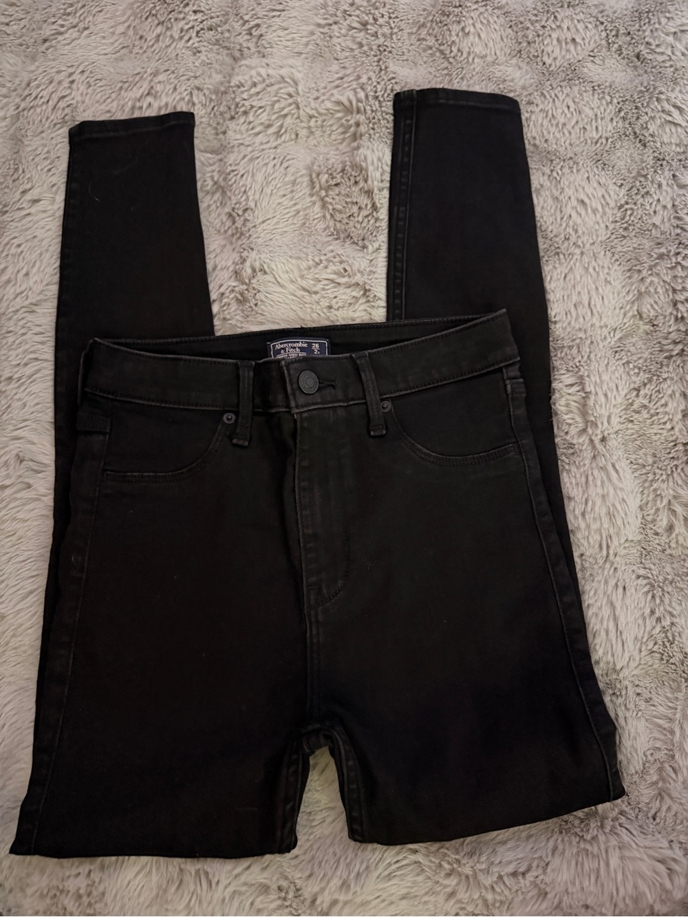 Abercrombie & Fitch Black High-Rise Skinny Jeans